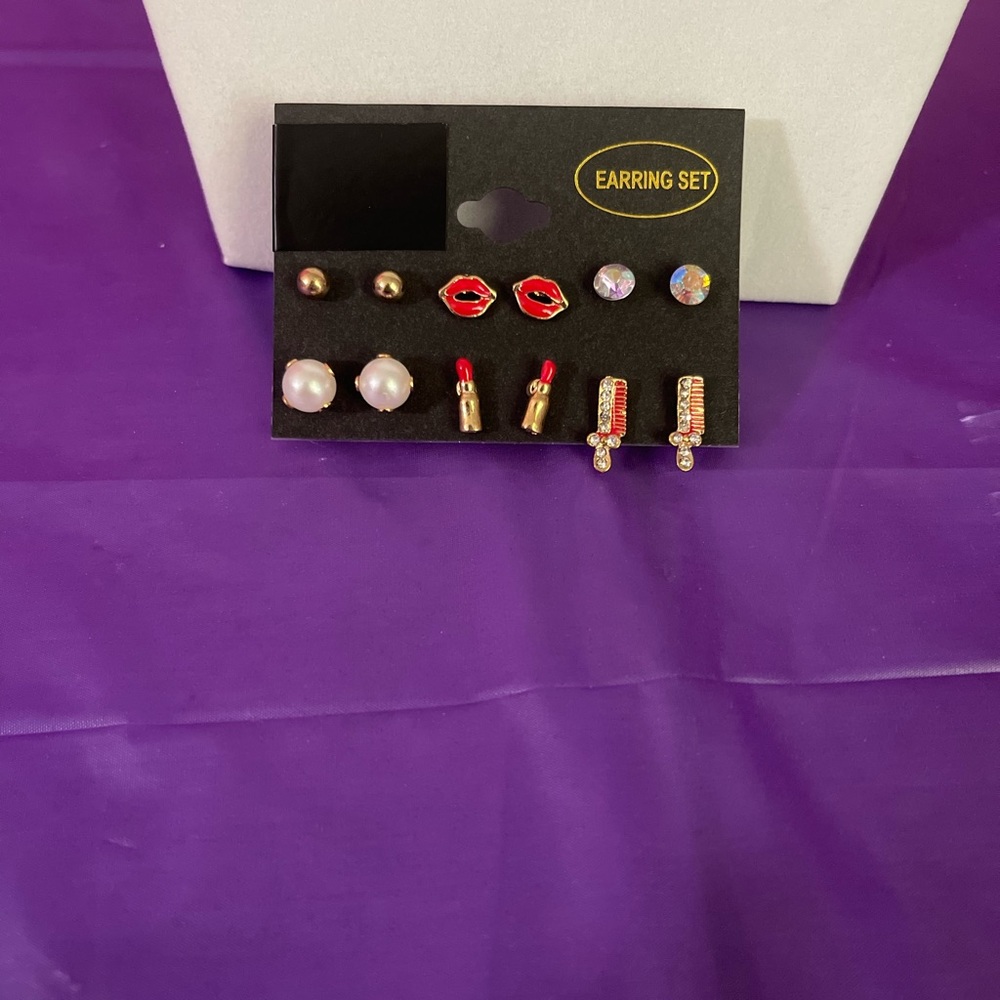 Design stud earring set - Picture 2 of 3